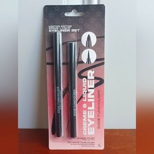 EDDIE FUNKHOUSER CREME & LIQUID EYELINER SET BLACK/NOIR